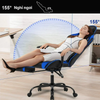 Ghế Gaming  Massage Cao cấp Ngả 170° |GAM02BLU| LMT Decor