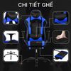 Ghế Gaming  Massage Cao cấp Ngả 170° |GAM02BLU| LMT Decor