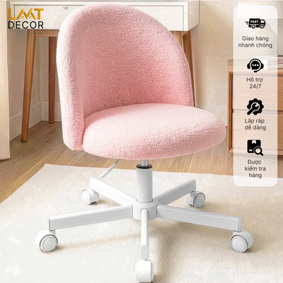 Ghế Teddy LMT Decor – Mảnh Ghép Hoàn Hảo Cho Góc Làm Việc "Chill" Đúng Chất Hàn Quốc