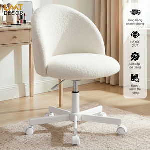 Ghế Teddy LMT Decor – Mảnh Ghép Hoàn Hảo Cho Góc Làm Việc "Chill" Đúng Chất Hàn Quốc